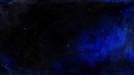 Obraz premium Deep blue cosmic sky with starlight