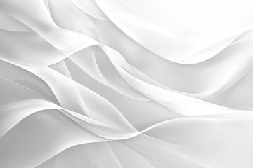 Explore elegant white wavy lines, a Smooth background and dynamic texture concept.