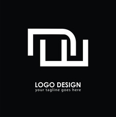 NW NW Logo Design, Creative Minimal Letter NW NW Monogram