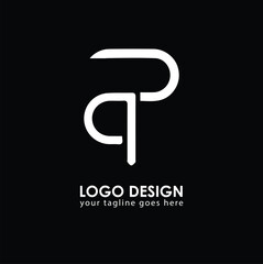 QD QD Logo Design, Creative Minimal Letter QD QD Monogram
