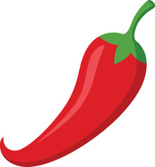 chili pepper vector on white background 