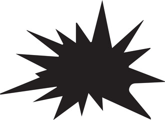 black and white star