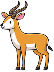 Obraz premium African Antelope Illustration