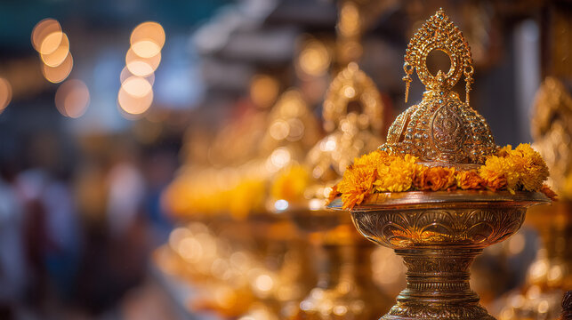 Festival Ayyappa Puja, procession with Thiruvabharanam (holy ornaments) during Ayyappa Puja, Ai generated images