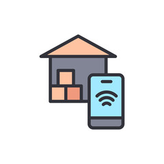 Smart Warehouse Automation System Connecting Via Mobile Application