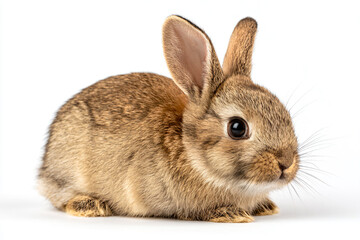 Fototapeta premium a small rabbit sitting on a white surface