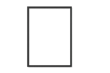 Black frame with transparent background, ideal for showcasing artwork, photos, or designs with a sleek and modern touch