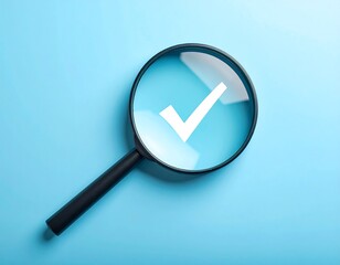 Magnifying glass with checkmark (2)