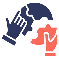 Collaboration Tools glyph color icon