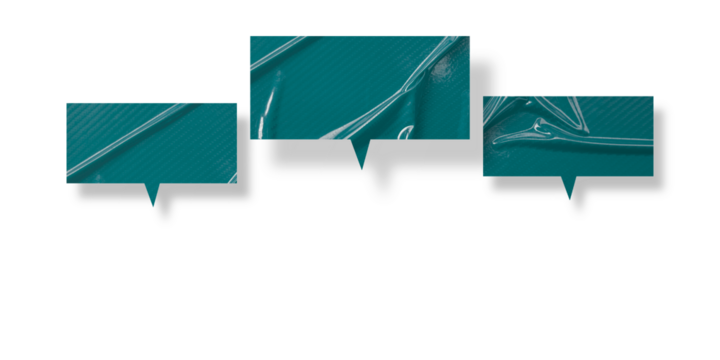 Green speech bubble crumpled paper isolated on transparent background