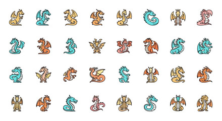 Dragon Logo Templates 30+ Colorful, Unique Designs for Branding