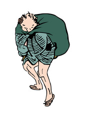 浮世絵　町人　その256