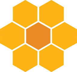 honeycomb vector icon on white background 
