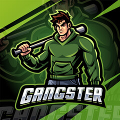 Gangster esport mascot logo design