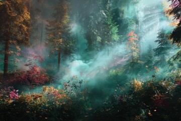 Obraz premium Imagine a forest where dreams manifest into reality