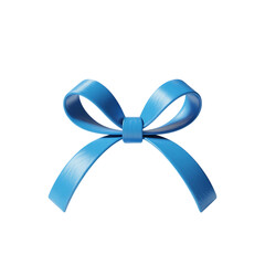 A beautifully tied blue bow a symbol of thoughtful gifts and celebrations on transparent background