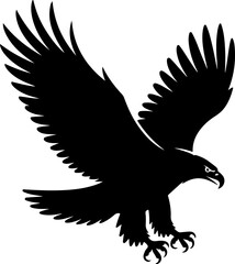 Eagle silhouette vector illustration