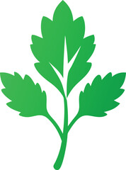 mizuna greens  vector icon on white background  .eps