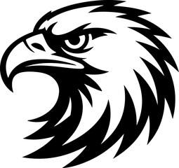 Eagle silhouette vector illustration