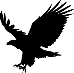 Eagle silhouette vector illustration