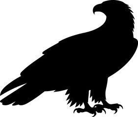 Eagle silhouette vector illustration