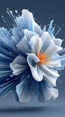 Abstract flower burst