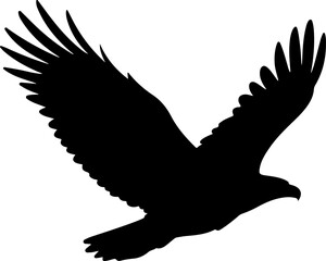 Eagle silhouette vector illustration