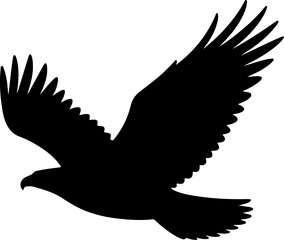 Eagle silhouette vector illustration