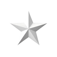 Obraz premium A single pristine white star stands in stark contrast embodying hope and on transparent background