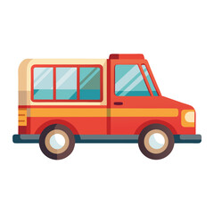 auto transport isolated on white background