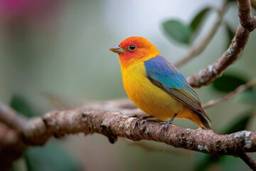 Taking photos of colorful birds on a solo nature walk