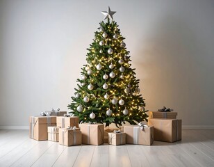 Christmas tree with presents