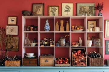Use open shelving to display cherished items