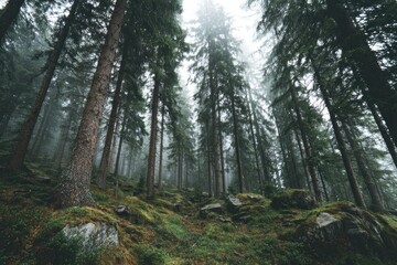 Obraz premium Write a poem about the harmony of forest sounds