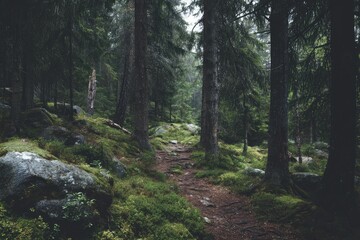 Write a poem about the interconnectedness of forest life