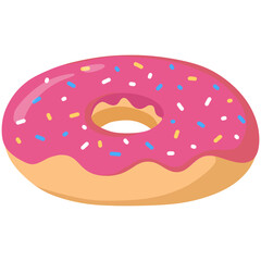 Donut cartoon illustration 
