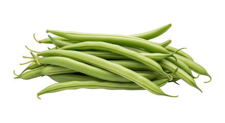 Fresh green beans isolated