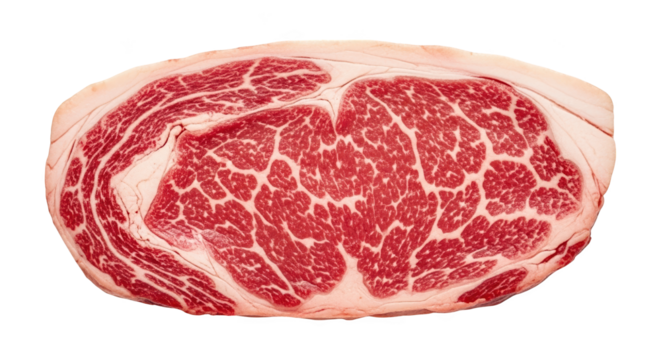 Raw steak marbling texture