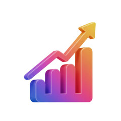 Illustrative 3D Chart Depicting Growth and Progress in Finance and Business Visuals