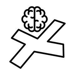 Dyspraxia single icon