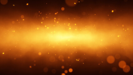 Artistic fire flames with sparks illustration.