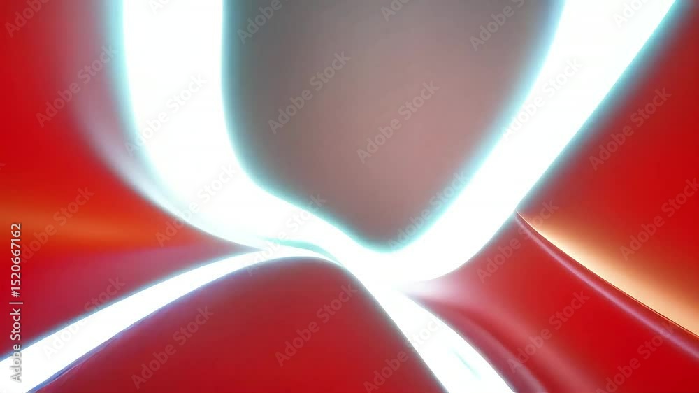 Poster Abstract Red and White Light Forms Dynamic Motion