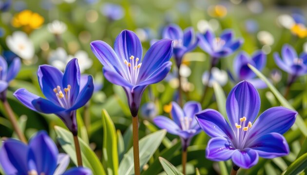 a close up of the royal bluebell (wahlenbergia gloriosa), taken with a 70 200mm telephoto lens, f/4 aperture, iso 160