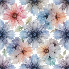 Beautiful vector Watercolor flower background