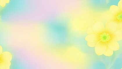 yellow flowers background with copy space