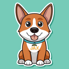 dog, animal, cartoon, vector, pet, illustration, cat, isolated, puppy, fun, wolf, mammal, art, baby, brown, character, cute, smile, tail, head, canine, chihuahua, funny, white, black