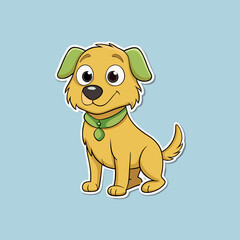 dog, animal, cartoon, puppy, cute, pet, vector, illustration, fun, happy, art, isolated, brown, funny, canine, white, love, mammal, character, animals, smiling, tail