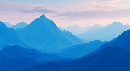 Obraz premium sunrise over the mountains