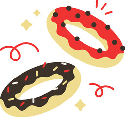 Bakery Cake Icon Illustration Baking Tools Pastry Bread Donuts Cupcakes Cookies and Kitchen Equipment Baker House Pastry Muffin