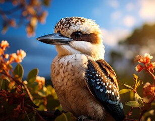 Kookaburra in blossom